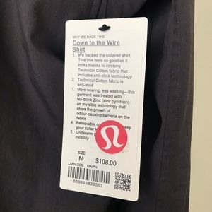 Men’s Lululemon Dress/Casual shirt NEW